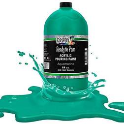 Pouring masters aquamarine 64-ounce bottle water-based acrylic pouring paint