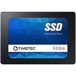 TIMETEC 512gb ssd 3d nand qlc sata iii 6gb/s 2.5 inch 7mm 0.28" read speed