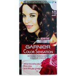 Garnier color sensation brown hair dye permanent 4.15