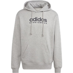 Adidas All SZN Fleece Graphic Hoodie - Medium Grey Heather