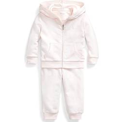 Girl's Atlantic Terry Fleece Jogger Set, Sizes 3M-24M DELICATE PINK Months