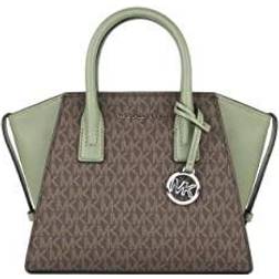 Michael Kors Avril Small Logo Top-Zip Satchel - Green