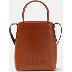 Chloé Tote Sense Mini aus Leder Braun Einheitsgröße