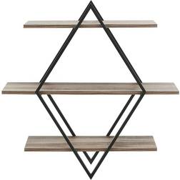 Danya B Crossed Double Diamond Wall Shelf