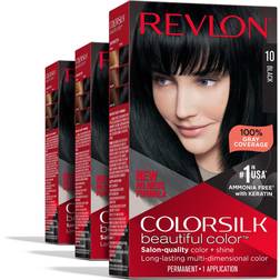 Revlon Colorsilk Beautiful Color Permanent Hair Color 3 Pack 010