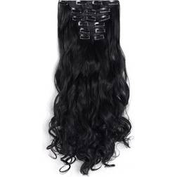 20" Curly Full Head Clip in on Synthetic Hair Extensions 7pcs 140g