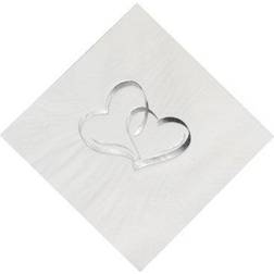 Fun Express Two hearts luncheon napkins, party supplies, 50 pieces