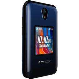 Schok Classic Flip Unlocked GSM Phone Blue Red