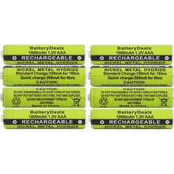 Panasonic 1.2v nimh aaa rechargeable batteries for cordless phones 8-pack