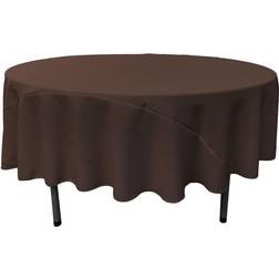 LA Linen 90 Tablecloth Brown