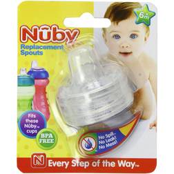 Nuby 2-Pack Replacement Silicone Spouts for Select Cups