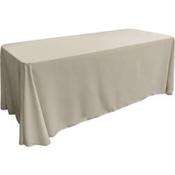 LA Linen 90 Tablecloth Gray