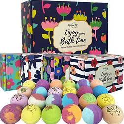 Bombs Gift Set- 24 Aromatherapy BathBombs Essential Oils