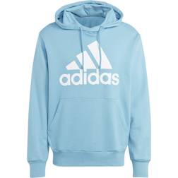 Adidas Essentials French Terry Big Logo Hoodie Men - Preloved Blue