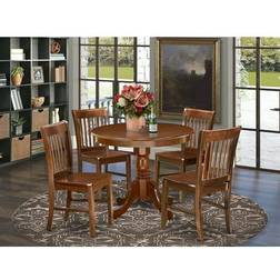 East West Furniture 5Pc Rounded Dining Set