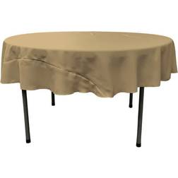 LA Linen Taupe Tablecloth Brown