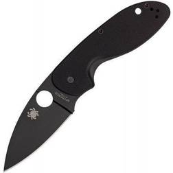 Spyderco Efficient Value Black PlainEdge Pocket Knife