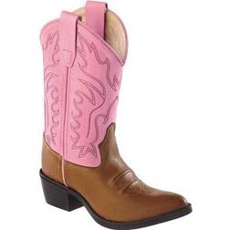 Old West Children Narrow Toe Boots - Pink