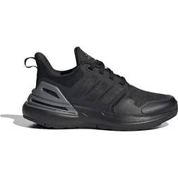 Adidas Kid's Rapidasport Bounce Sport Lace - Core Black/Core Black/Iron Metallic