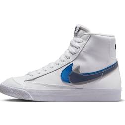 Nike Boys Blazer Swoosh Pack Boys' Grade School Basketball Shoes White/Black/Royal