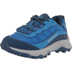 Merrell Kid's Moab Speed Low Waterproof Hiking Sneakers - Blue