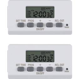 BN-Link digital timer outlet 24-hour programmable digital outlet timer 2 pack