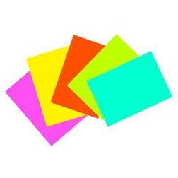 Pacon PAC1721-6 Super Bright Index Cards Unrule