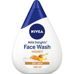 Nivea Face Wash, Milk Delights Moisturizing HoneyDry Skin, 100ml