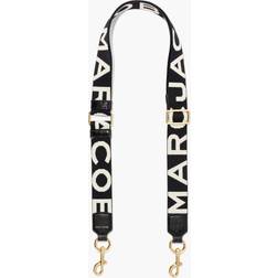 Marc Jacobs Black/white Logo-print Woven bag Strap