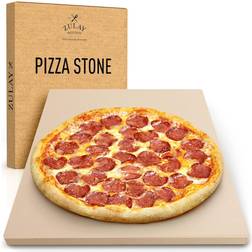 Zulay Kitchen Large Pizza Free Scraper Baking Stone