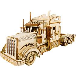 Hands Craft Wooden 3D Puzzle DIY Truck Model 1:40 Scale Heavy Truck