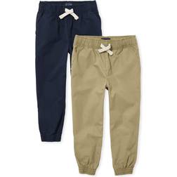The Children's Place Boy's Uniform Stretch Pull On Jogger Pants 2-pack - Multi (3030423_BQ)