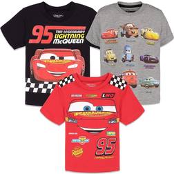 Disney pixar cars lightning mcqueen tow mater big boys 3 pack graphic t-shirt