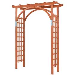 Costway Garden Archway Arch Lattice Trellis Pergola