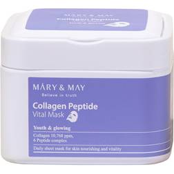 Mary&May Collagen Peptide Vital Mask 30ea Low Molecular Collagen, Peptide Sheet Mask, Skincare, Mask