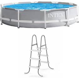 Intex 10' x 30" above ground swimming pool w/ 330 gph pump & pool ladder