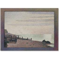 Trademark Fine Art Vault W Evening Honfleur Seurat Print on Framed Art