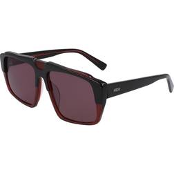 MCM 693s 037 black & wine sunglasses with purple lenses