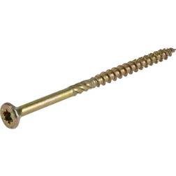 Hillman Power Pro No. 9 X 3 Star Yellow Zinc Screws