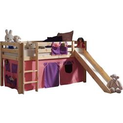 Vipack Kinderzimmer Spielbett PINOO-12 Set Bella incl. Rutsche