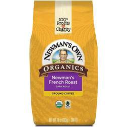 Newman’s Own Organics French Roast, Ground Coffee, Dark Roast, Bagged