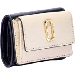 Marc Jacobs The Snapshot Mini Trifold Wallet - New Cloud White Multi