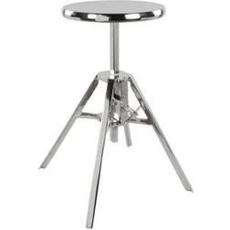 Zuo Mercy Silver Seating Stool