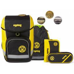 Ergobag BVB-Schultornister-Set cubo, schwarzgelb