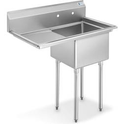 GRIDMANN Stainless Steel 1 Utility Sink NSF Certified Commercial Bowl