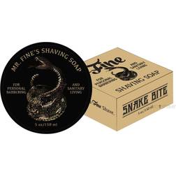 Mr. Fine 21C Shaving Soap for Men 5oz Puck Snake Bite Fragrance New and Unique Combined Formula for a Lather That's Thicker than Cream but Softer than Soap No Artificial Colors