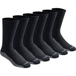 Dickies Moisture Control Crew Work Socks 6-pack - Black
