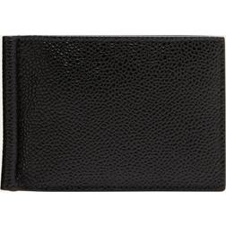 Thom Browne Pebble Grain Leather Money Clip Wallet - BLACK