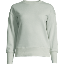 Casall Natural Dye Terry Crew Neck - Light Pistachio