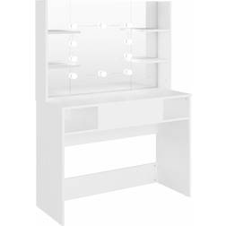 vidaXL LED Lighting Dressing Table 15.7x39.4"